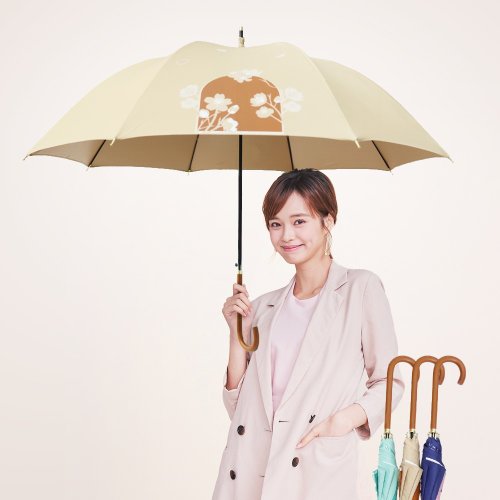 雨之情/雨之戀 夏日涼感防曬【環保紗降溫10度C長直傘】雨傘 長傘 直傘 遮陽傘