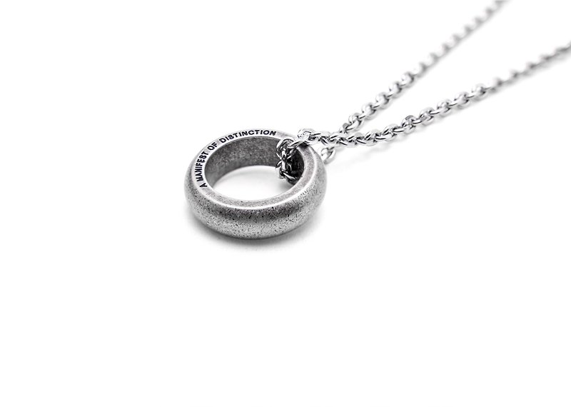 DISSOLVE designer original vintage men's ring can be matched with necklace - แหวนทั่วไป - โลหะ สีเงิน