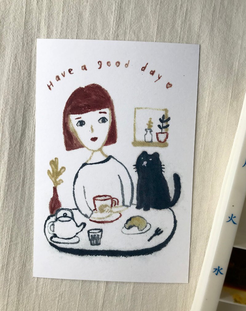 'Have a Good Day' Postcard 4x6" - 心意卡/卡片 - 紙 多色