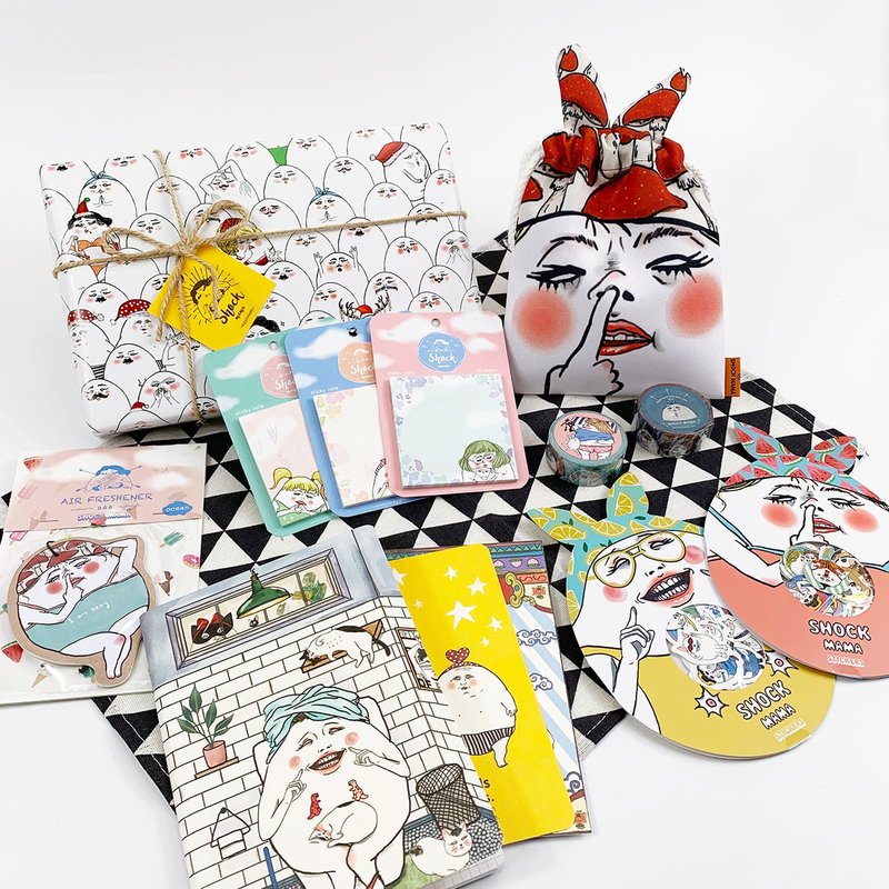 2019年Shock MAMA 日本文具祭-限定卵ちゃん福袋 - はがき・メッセージカード - 紙 ホワイト