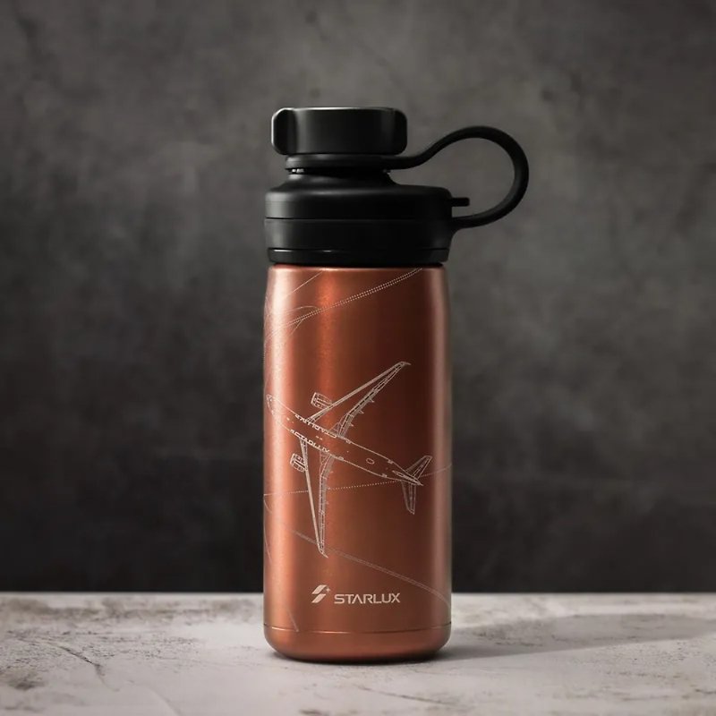 STARLUX x Tiger Carbonated Drink Cooler Bottle (Bronze Orange) - กระติกน้ำ - วัสดุอื่นๆ สีส้ม