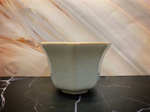 釅韻逸品設計館 臺灣汝窯大師林德豐 - 汝窯八角杯(現貨+預購)