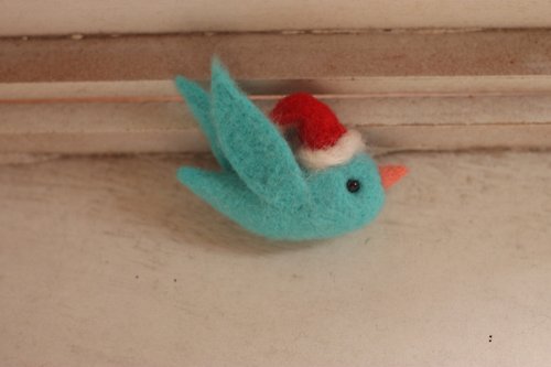Blue Bird 手作羊毛氈 聖誕青鳥吊飾 聖誕節送禮