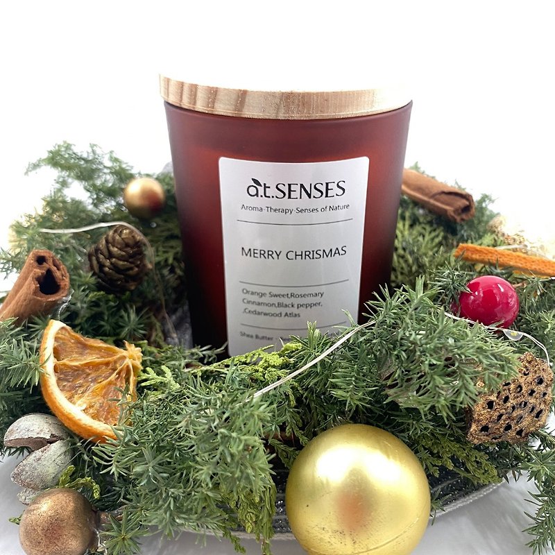 | Christmas Limited | DIY Essential Oil Candle X Christmas Floral Art | Christmas Fragrance Floral Art - เทียน/เทียนหอม - พืช/ดอกไม้ 