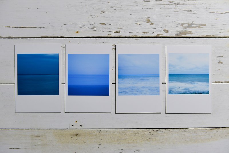 See sea sea handmade postcard - [heavy stack] group - การ์ด/โปสการ์ด - กระดาษ สีน้ำเงิน