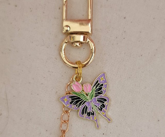 お祝い 和雑貨 季節 蝶 プレゼント ハンドメイド キーホルダー 祭り
