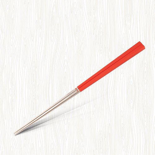 台灣第一筷｜筷子的領導品牌 316不鏽鋼筷子 SGS符合 環保筷 寶筷(紅) 環保餐具 四方筷