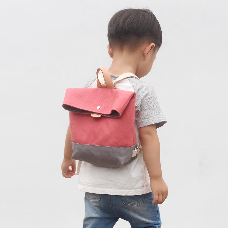 Children's canvas backpack - Vibrant Red - Backpacks & Bags - Cotton & Hemp Red