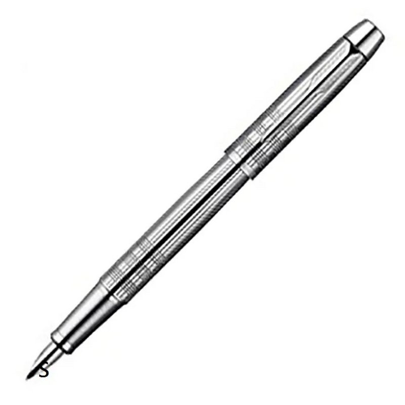 PARKER 經典高級系列 鋼筆 亮鉻格紋 - 鋼筆 - 其他金屬 銀色
