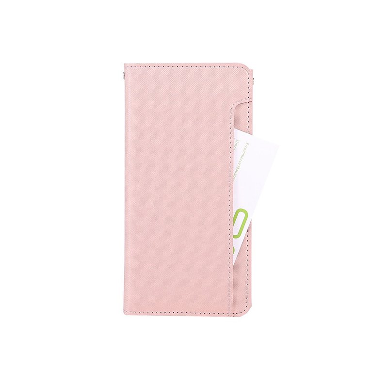 CASE SHOP SAMSUNG A51(5G)前插卡側立式皮套-粉  加送3.5mm耳機 - 手機殼/手機套 - 人造皮革 粉紅色