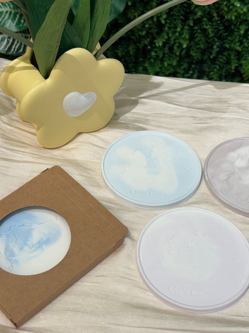 Handmade diffuser Stone-Aquarius coaster. Customizable color - น้ำหอม - วัสดุอื่นๆ 