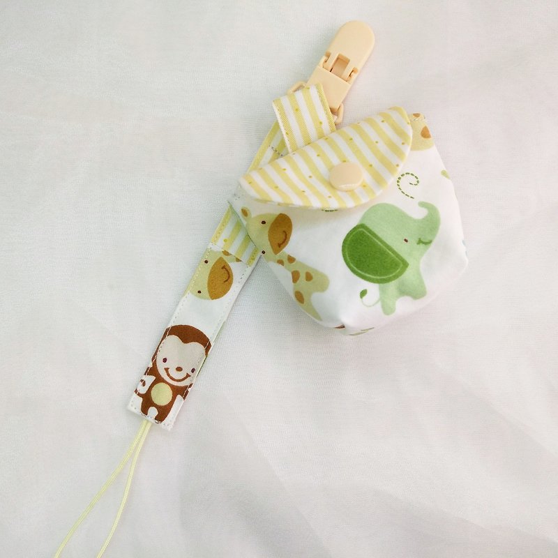 Friends of the forest-2 colors are available. Pacifier storage bag / pacifier chain (name can be embroidered)