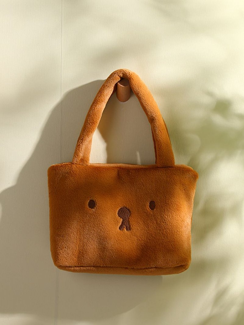 miffy Plush Bag - S (Brown) - ตุ๊กตา - ผ้าฝ้าย/ผ้าลินิน สีนำ้ตาล