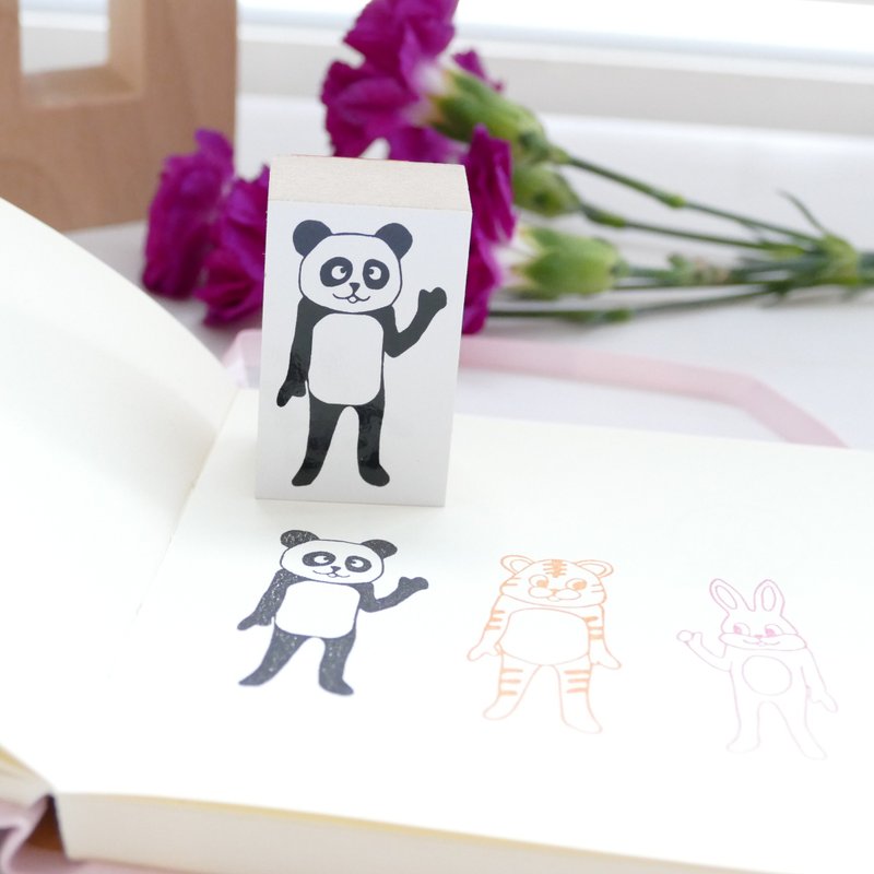 Stamp costume panda - ตราปั๊ม/สแตมป์/หมึก - ไม้ ขาว