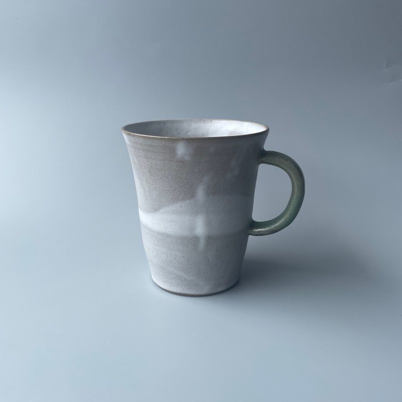 @studio_florero 絞胎馬克杯 練り上げ - 咖啡杯/馬克杯 - 陶 灰色