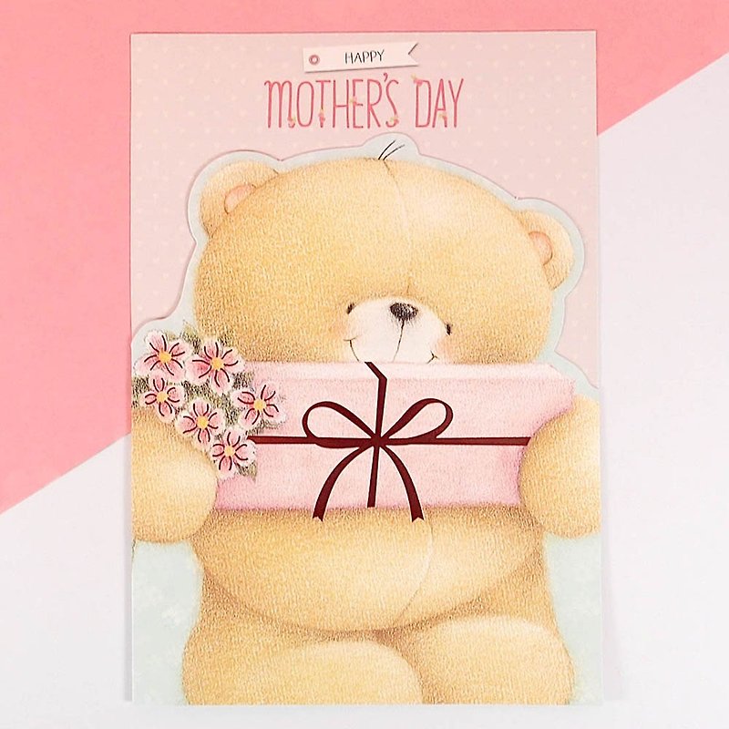 熊熊要送你好大的禮物【Hallmark-卡片 母親節系列】 - 卡片/明信片 - 紙 多色