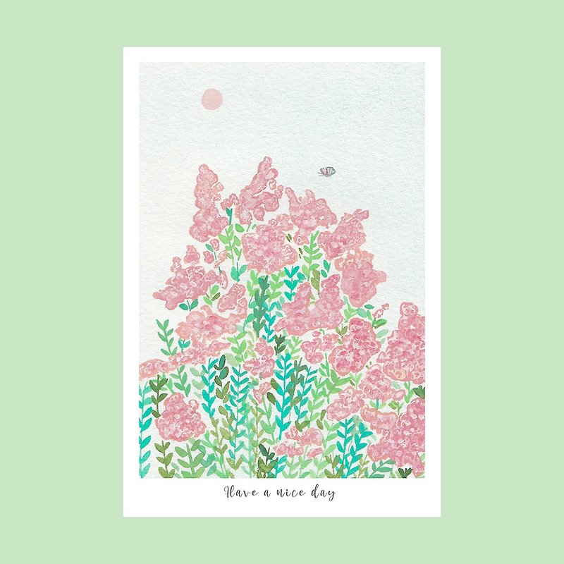 summer flower lover postcard