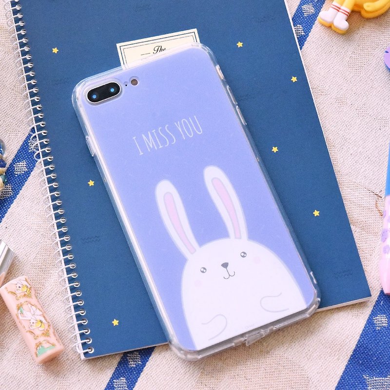 【MISS YOU 兔兔-紫】ONOR手機殼 U12 Plus XZ1 MATE 9 G6 iPhone - 手機殼/手機套 - 塑膠 多色