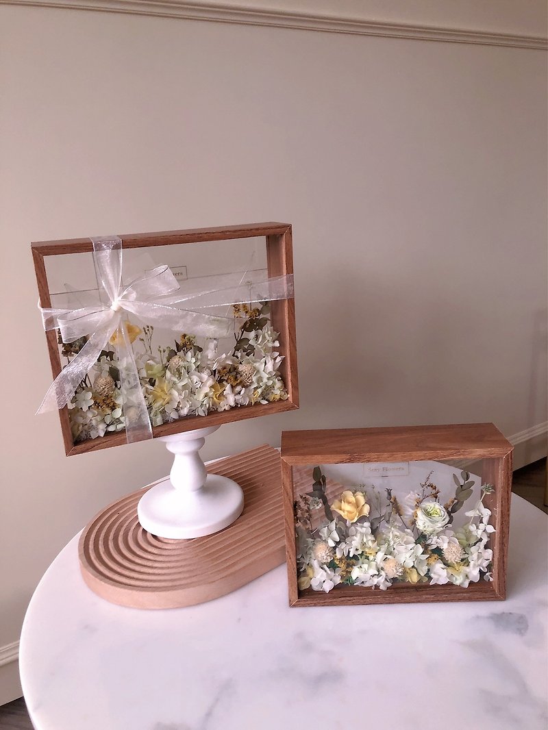 Stay-Memory of Everlasting Flowers Immortal Flower Photo Frame-Customized Gift Commemorative Gift Exchange Gift - Plants & Floral Arrangement - Plants & Flowers Green