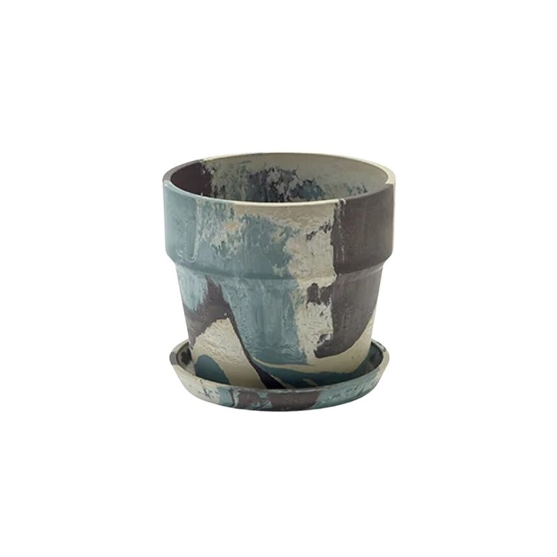 [Japanese POSHLIVING-PLUSthegreen] Environmentally friendly urban plant flowerpot/camouflage - ตกแต่งต้นไม้ - พลาสติก ขาว