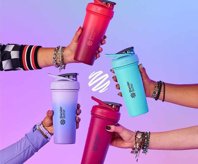 BlenderBottle】Sleek Stainless Steel Safety Lock Shaker Bottle 25oz/740ml - Shop blender-bottle-py-tw Vacuum Flasks - Pinkoi