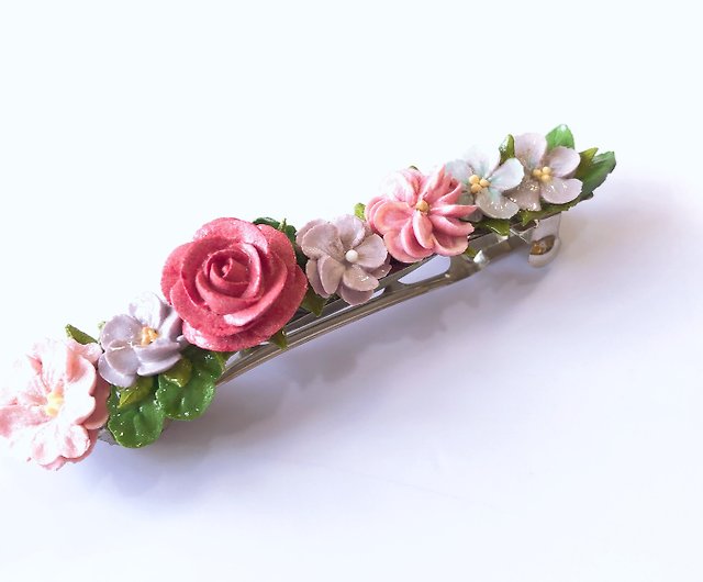 Little Fresh* Flowers Handmade clay hair clip/hair accessory - Shop  mindimade Hair Accessories - Pinkoi