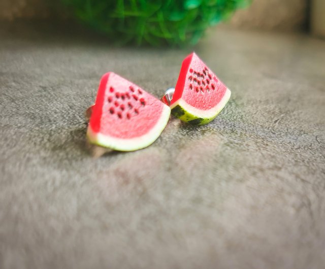 Watermelon hot sale stud earrings