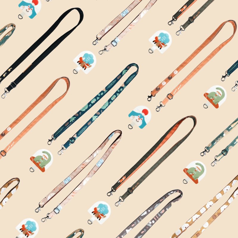 【500元聖誕禮物】手機夾片背帶優惠組: 夾片+背帶+聖誕卡片 - 帽子 - 棉．麻 多色