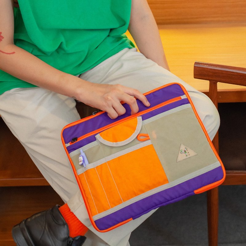 Nerdy Ipad Case / Orange - Laptop Bags - Other Materials Orange