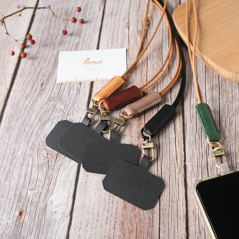 Leather phone lanyard/mobile phone hanger/universal - Lanyards & Straps - Genuine Leather Multicolor
