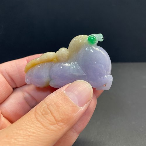 元元圓滾滾 水晶手鍊 瀚玉珠寶 天然A貨翡翠 三彩唐馬翡翠 擺件 福祿壽 十二生肖 馬
