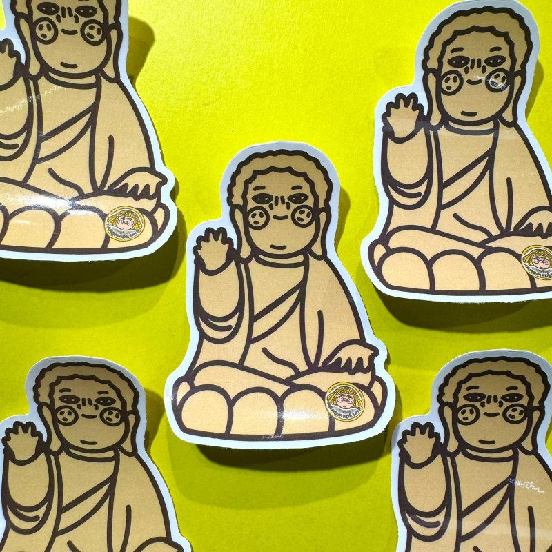 Luggage/computer sticker-Big Buddha - สติกเกอร์ - พลาสติก 