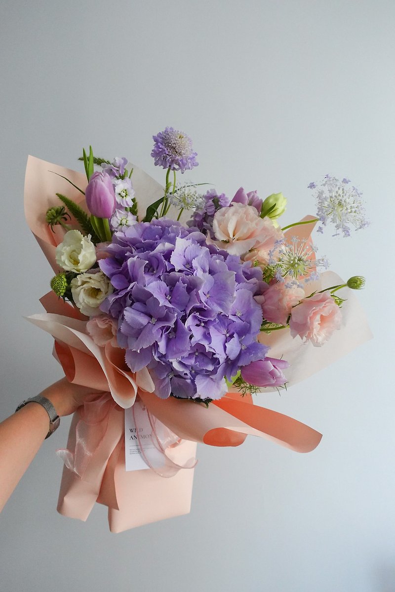 【Customised Bouquet】Wild Anemonee Customised Bouquet (Small) - Dried Flowers & Bouquets - Plants & Flowers Multicolor