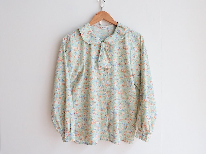 Vintage / Shirt / Long Sleeve no.12 - Women's Shirts - Polyester Multicolor