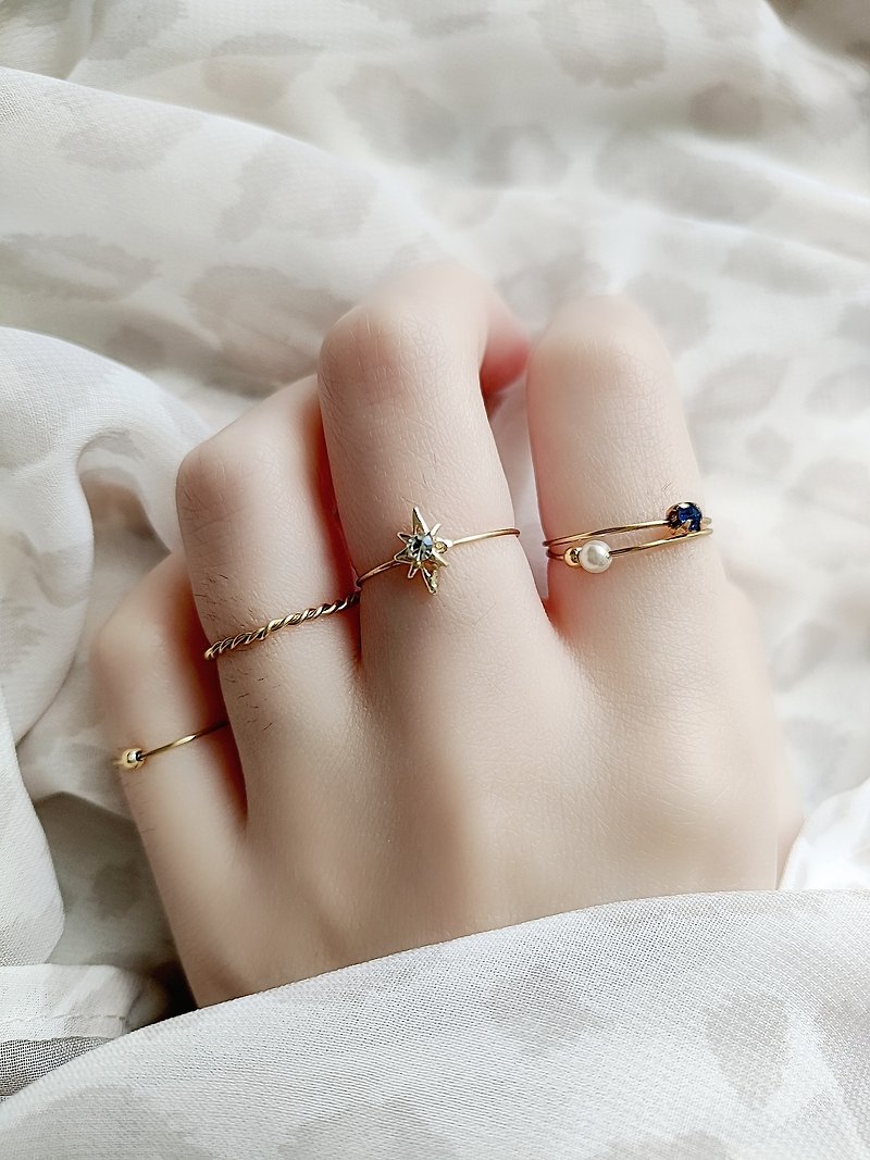 moon ring set - General Rings - Other Metals Gold
