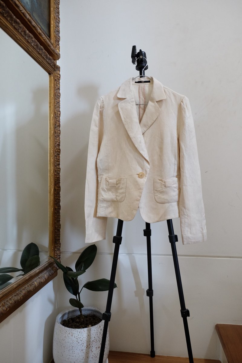Vintage DAKS LONDON Womens Blazer - 女西裝外套 - 棉．麻 
