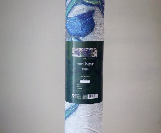 EnjoyActive Travel Yoga Mat, Irises by van Gogh, 27 x 72, 1mm