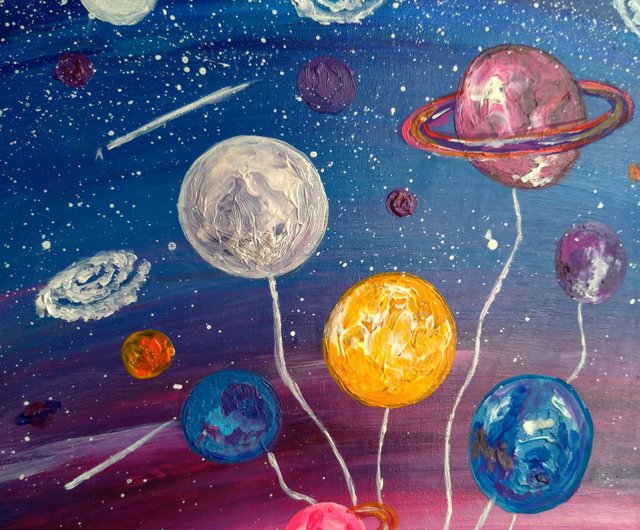 宇宙の絵画 455x380 - 美術品