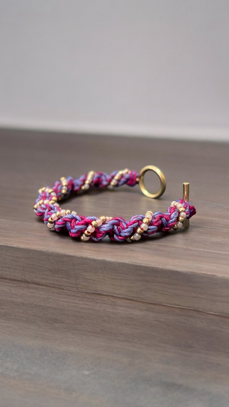 【Pre order】Macrame | Bracelet | Choose your colour - Bracelets - Other Materials Purple