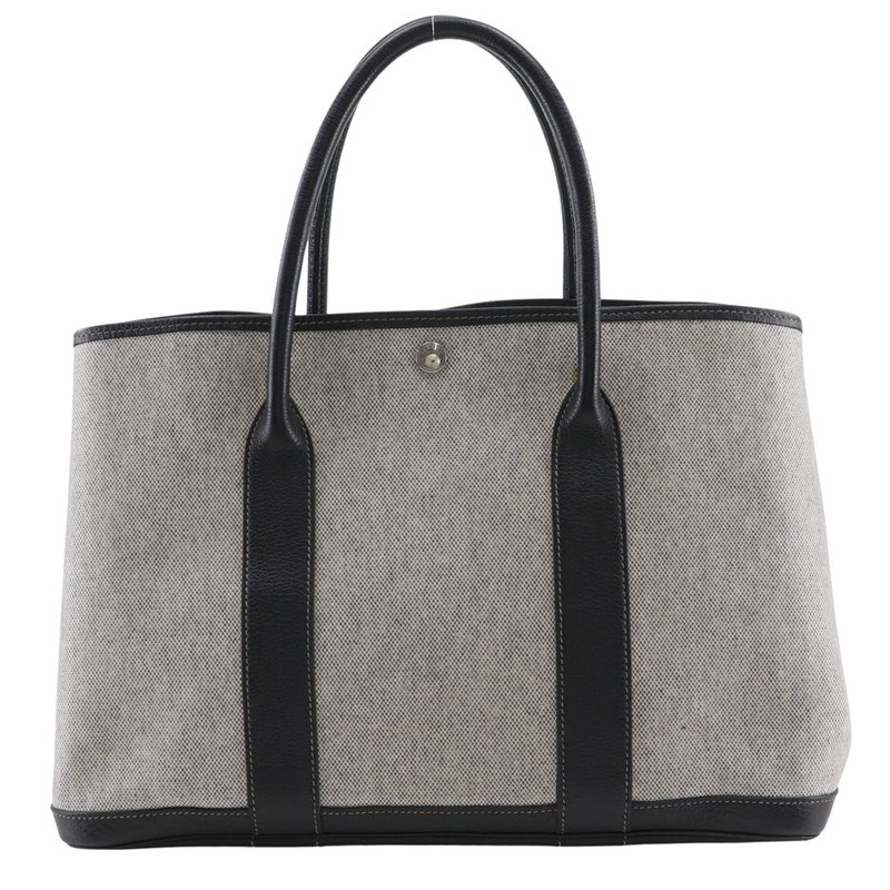 【日本直送】エルメス HERMES ガーデンパーティ36 PM トートバッグ トワルアッシュ グレー レディース【中古】 - 手提包/手提袋 - 棉．麻 灰色