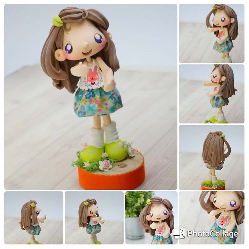 Art Decor Doll Handmade Soft Doll Baby Gift Love Gift Doll - Stuffed Dolls & Figurines - Clay White