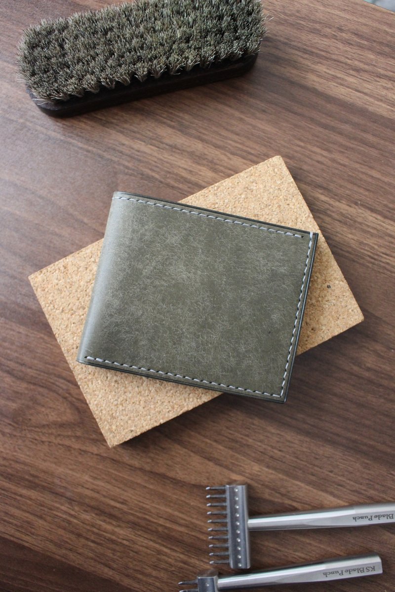 Christmas Gift [Custom] Four-Card Bi-Fold Short Wallet / Leather - กระเป๋าสตางค์ - หนังแท้ 