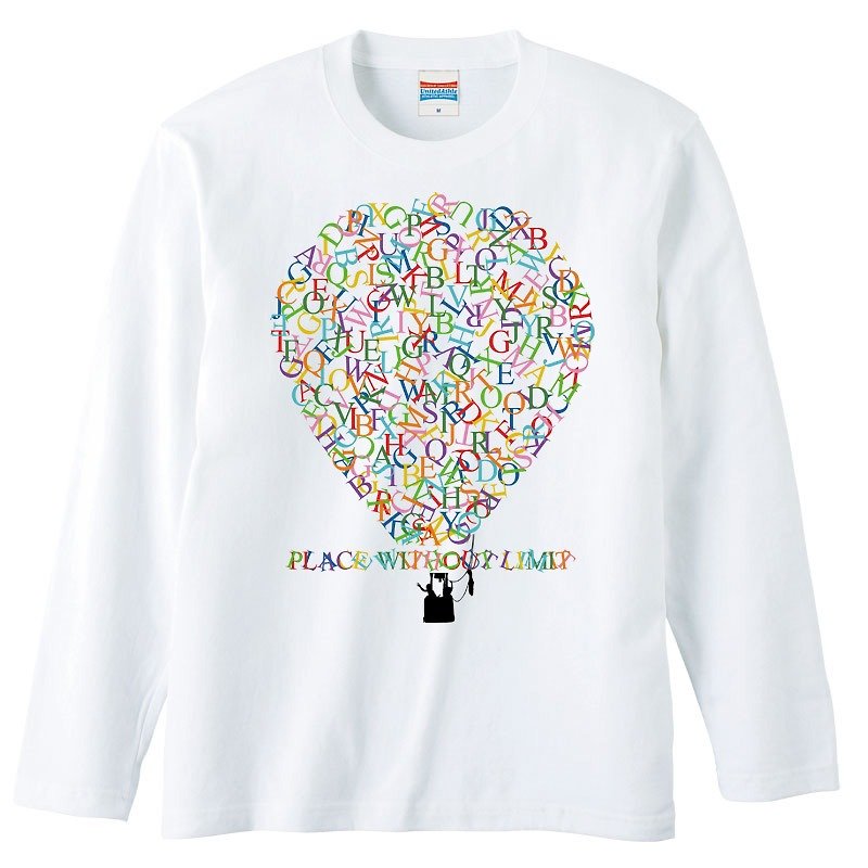 ロングスリーブTシャツ / balloon - T 恤 - 棉．麻 白色