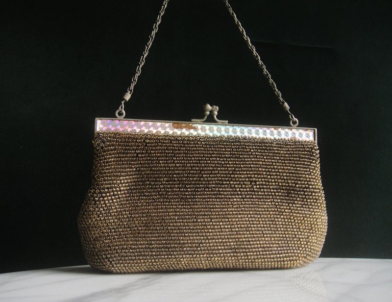 Glorious Era OLD ERA_Early second-hand handmade lady bead bag made in Taiwan - Handbags & Totes - Other Materials 