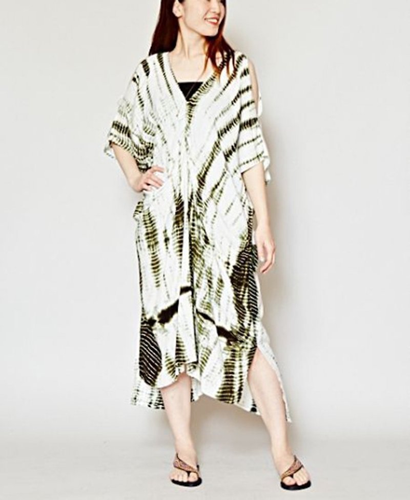 【Pre-order】 ☼ tie-dye pattern dress ☼ (three-color) - One Piece Dresses - Other Materials Multicolor