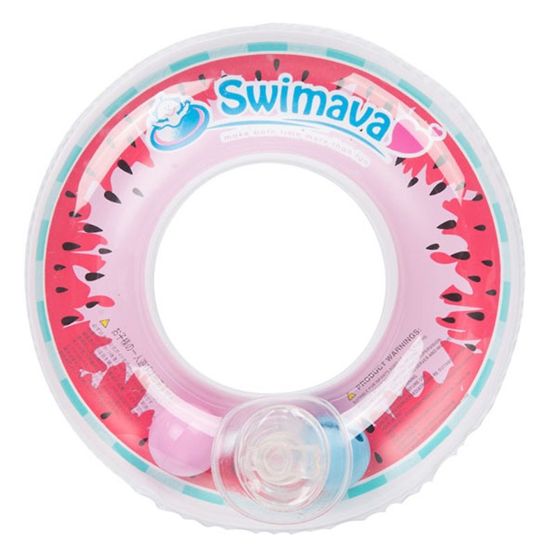 [Bath toy] Swimava mini watermelon swimming ring bath toy-1 piece (size: 11x11cm) - Kids' Toys - Plastic Multicolor