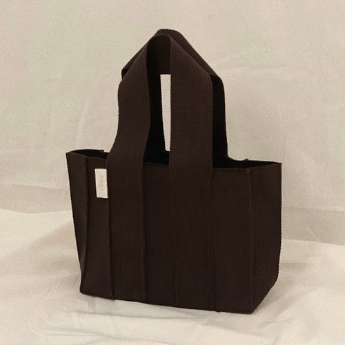 BagJi Weave Medium tote choco (4colors)