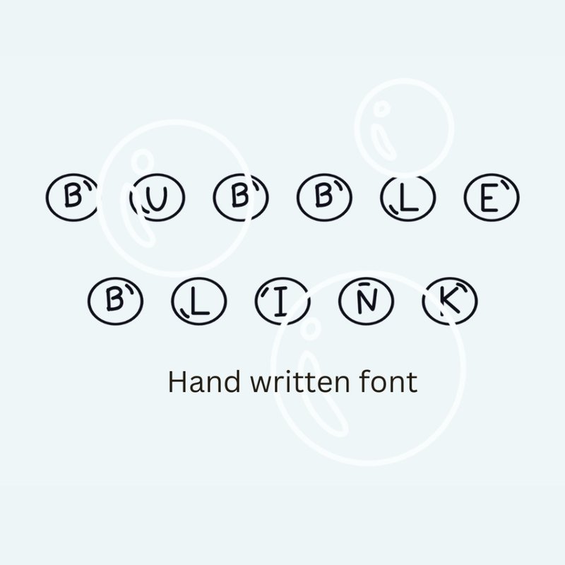 Bubble Blink Font - 字體設計 - 其他材質 