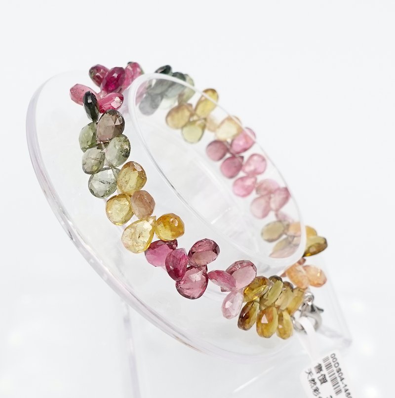 Polygold Jewelry-Natural Color Tourmaline Bracelet - Bracelets - Gemstone 