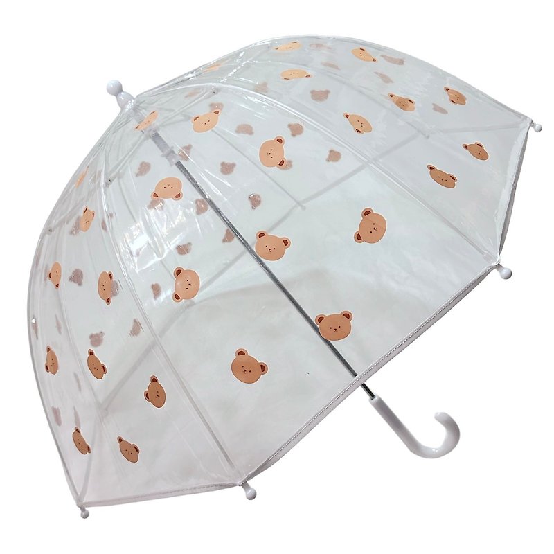 DADA FRIENDS 熊熊透明兒童傘 - 兒童雨衣/雨傘 - 塑膠 透明